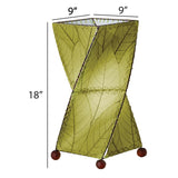 twist table lamp green