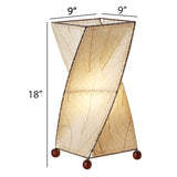 twist table lamp natural size