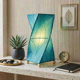 Twist Table Leaf Lamp - Blue