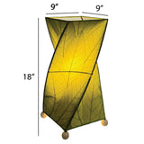 Twist Table Leaf Lamp - Green