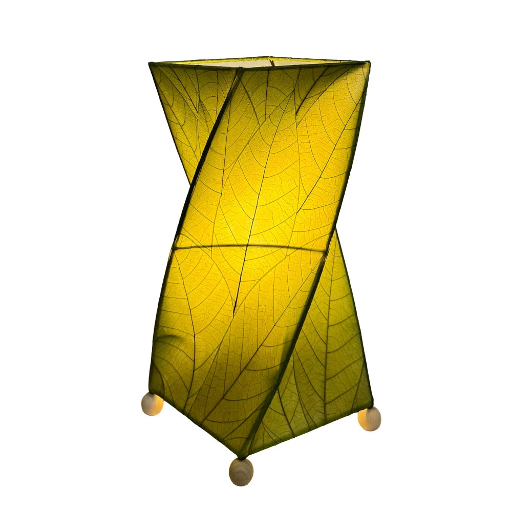 Twist Table Leaf Lamp - Green