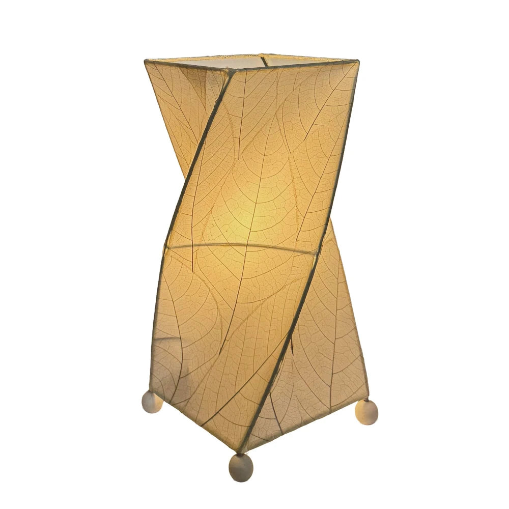 Twist Table Leaf Lamp - Natural - est. ship 6/2026