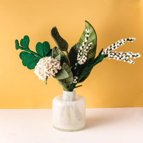 verdant meadow felt flower bouquet