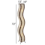 wave giant floor lamp natural size