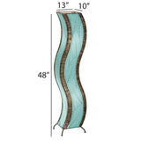 wave large floor lamp blue size