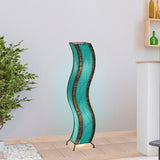 wave large floor lamp blue styled