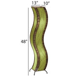 wave large floor lamp green size