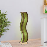wave large floor lamp green styled