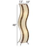 wave large floor lamp natural size