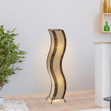 wave large floor lamp natural styled