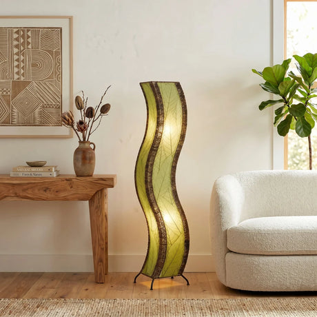 Wave Large Leaf Lamp - Green