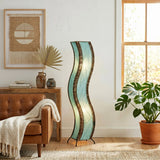 Wave Large Leaf Lamp - Blue