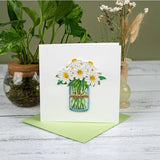 white daisies quilling card styled 1