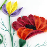 wildflower birthday blooms quilling card 2