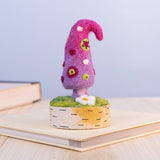 woodland felt mushroom purple styled