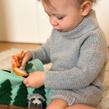 woodland friends finger puppet bag model 2