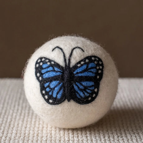 Eco Wool Dryer Ball - Blue Butterfly