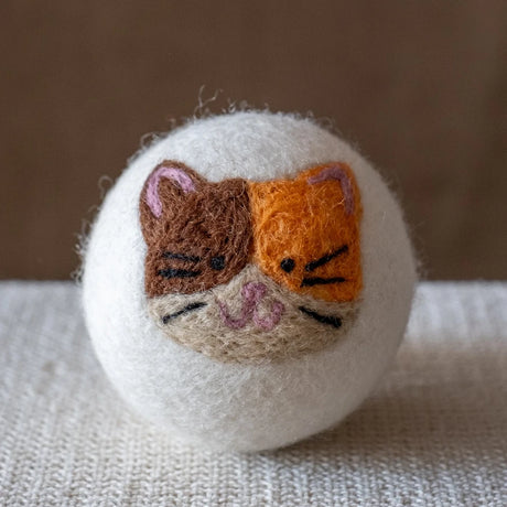 Eco Wool Dryer Ball - Calico Cat