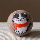 Eco Wool Dryer Ball - Cat with Scarf