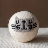 Eco Wool Dryer Ball - Grey Cat