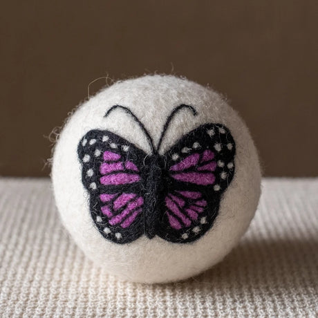Eco Wool Dryer Ball - Purple Butterfly