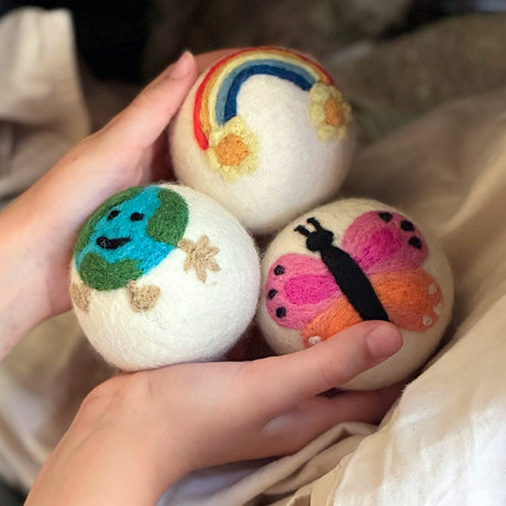 Eco Wool Dryer Ball - Multicolor Butterfly