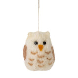 wool owl ornament