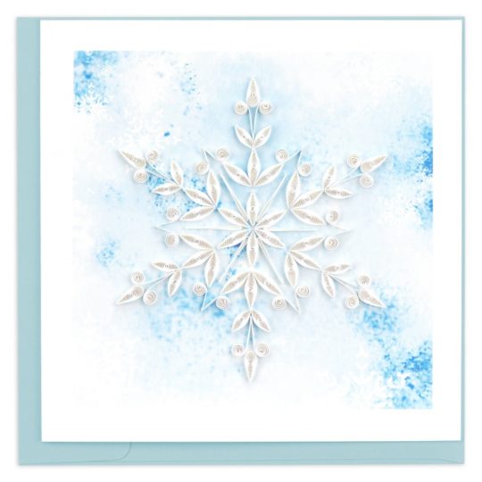 snowflake quilling card