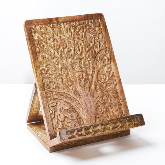 aranyani wood tablet book stand
