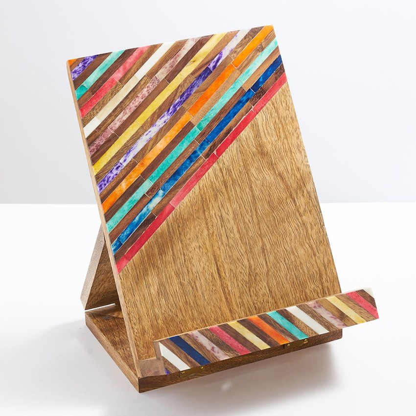 banka mundi wood tablet book stand