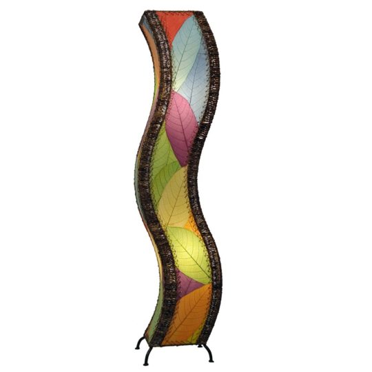 cocoa leaf wave lamp multi