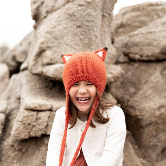 kids animal hat fox