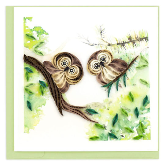 owlet-quilling-card