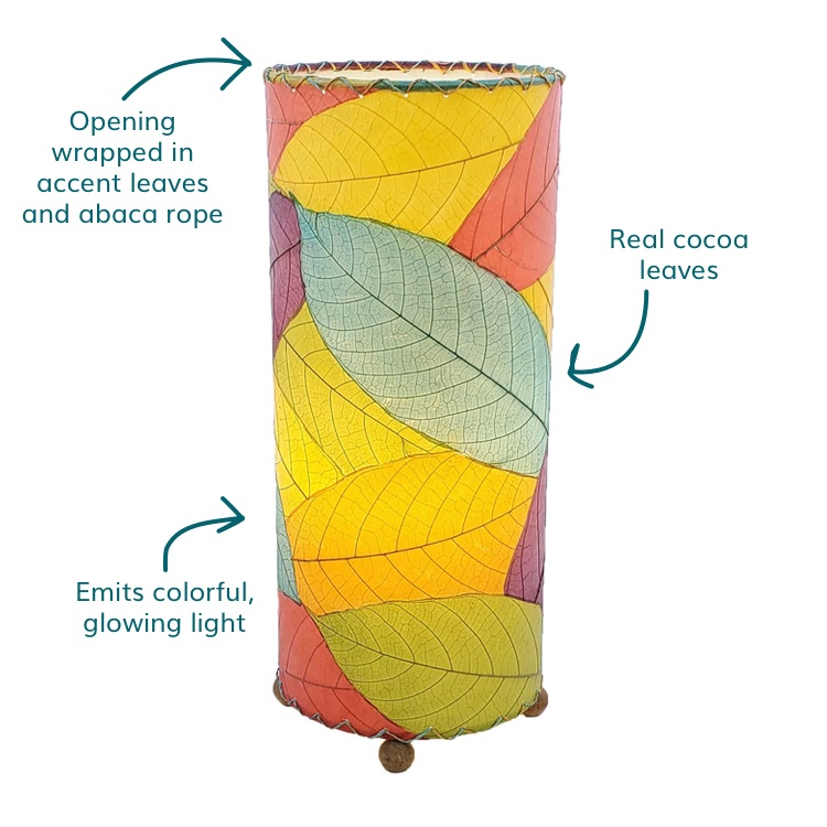 cocoa cylinder table lamp specs