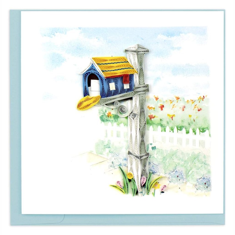 happy mailbox quilling card