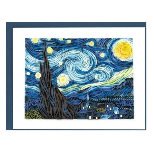 Starry night quilling card