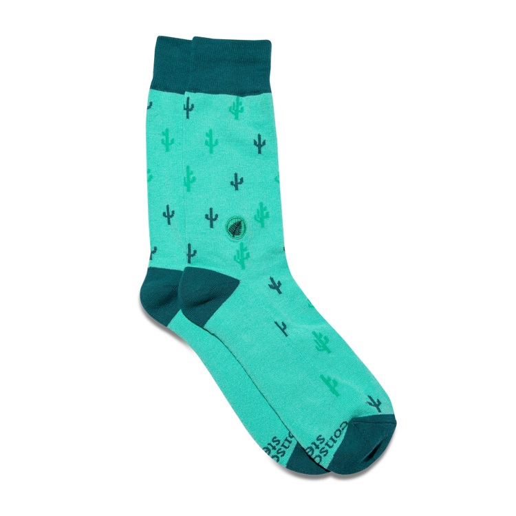 socks that support conservation cactus