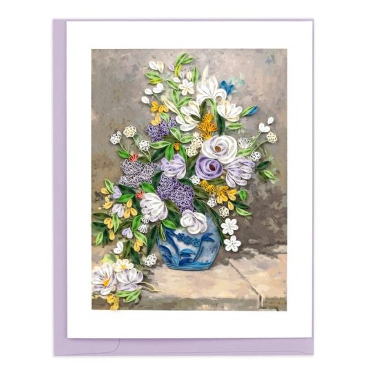 spring bouquet renoir quilling card
