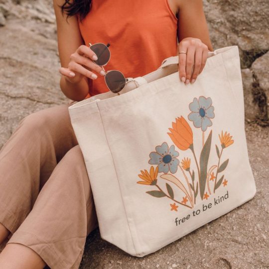 free to be kind tote model 3